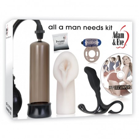 Coffret 4 Sextoys Homme + DVD - All a man Needs - Adam & Eve