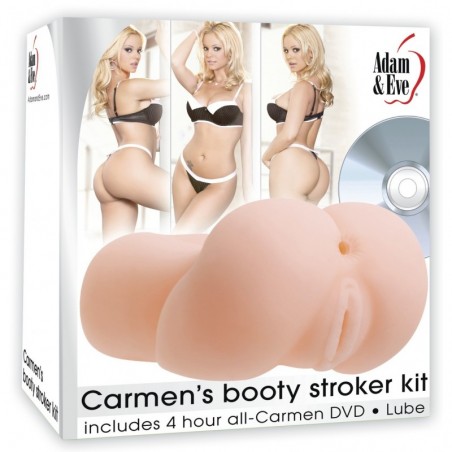 Masturbateur réaliste Carmens Booty 12cm + DVD