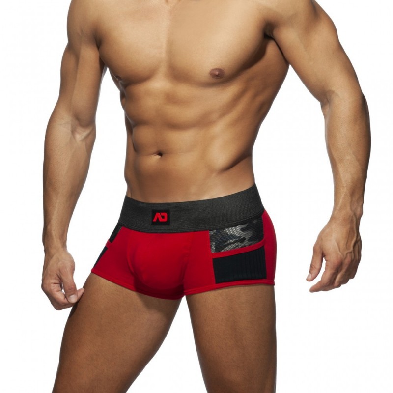 Boxer Army Combi Rouge - Addicted
