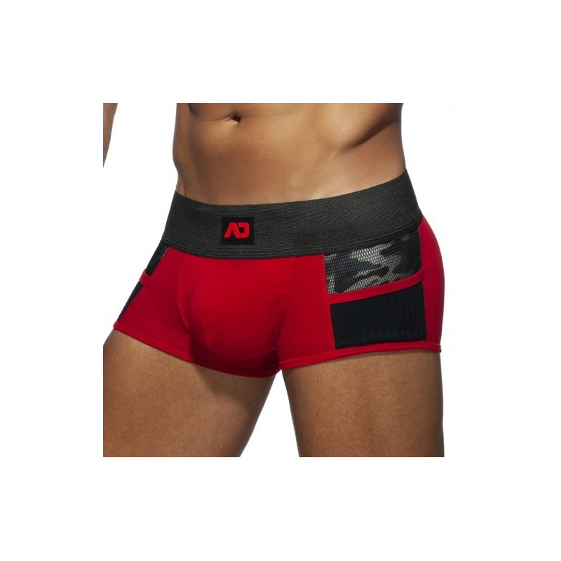 Boxer Army Combi Rouge - Addicted