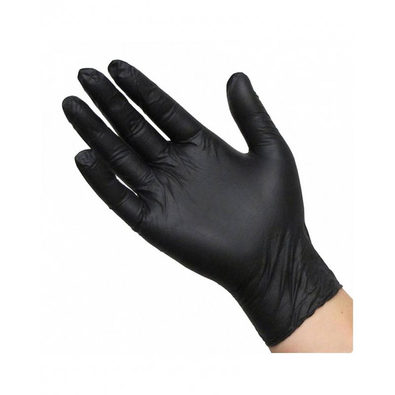 Black Ninja Gants jetables en latex (100 pièce)