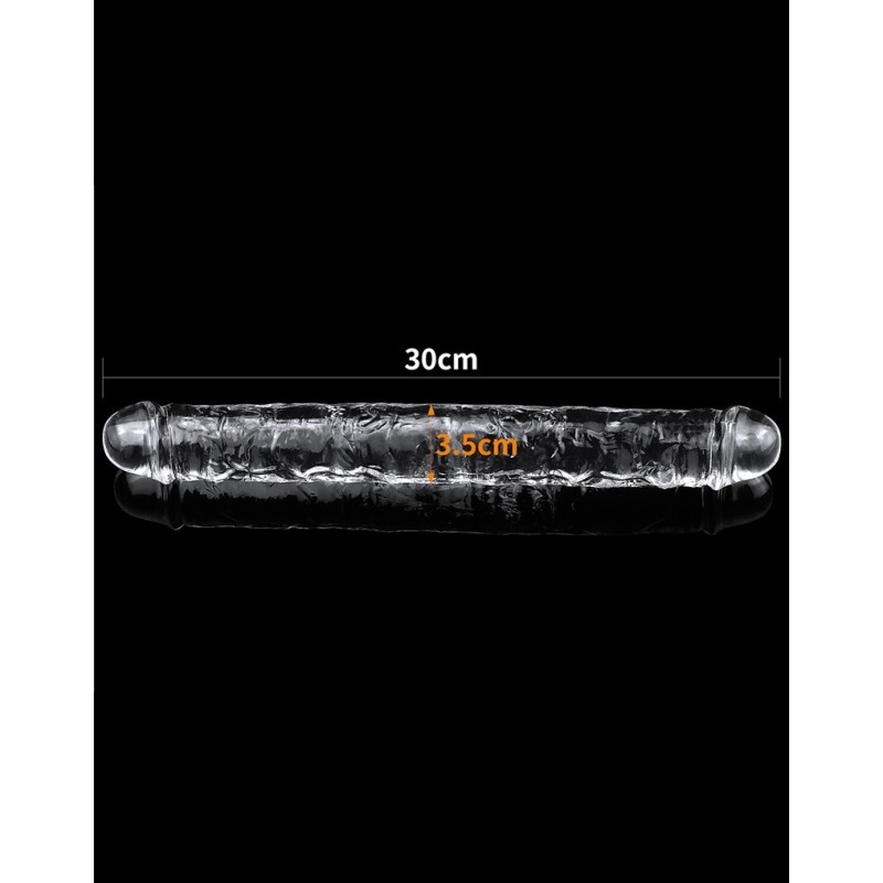 Love Toy - Flawless Clear Double Dildo 30 cm