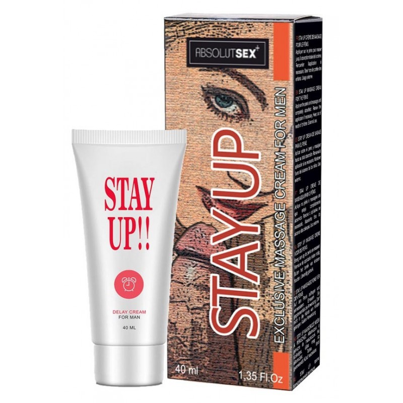 Crème de pénis Stay Up Menthe 40ml - Retardant Ejac - RUF