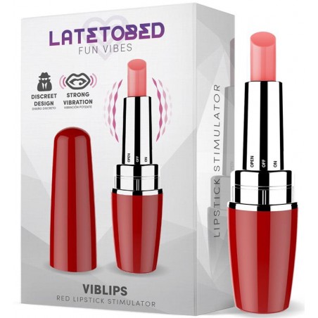 Stimulateur de clitoris - Vibrant - 9.5 x 2.5cm Rouge - LATETOBED