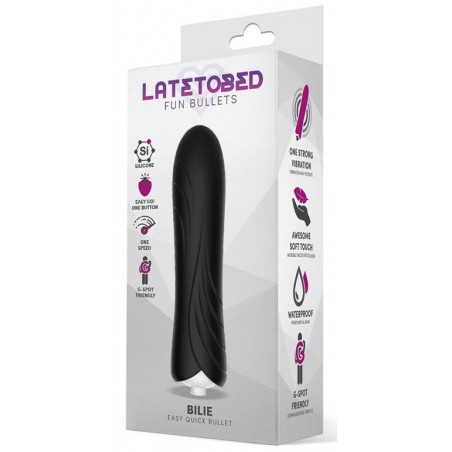 Mini Stimulateur de clitoris - 10 x 2.5cm Noir - Bilie - LATETOBED