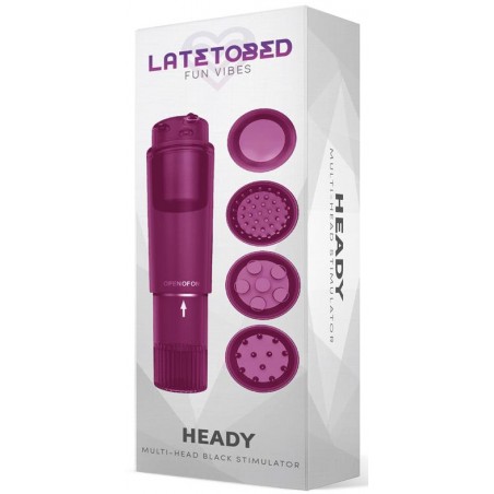 Mini Stimulateur vibrant Multi Sensations Violet - Heady - LATETOBED