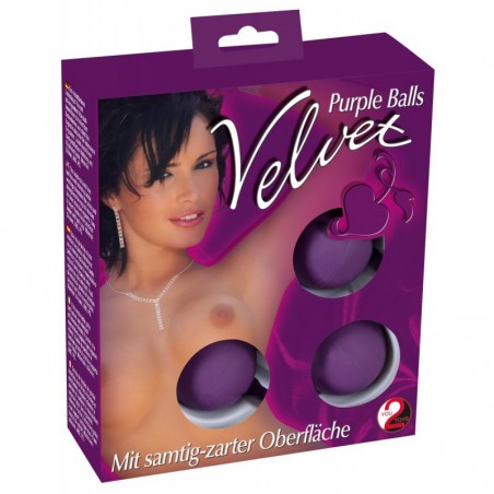 Boules de Geisha Velvet violettes - 3.5 cm - You2Toys