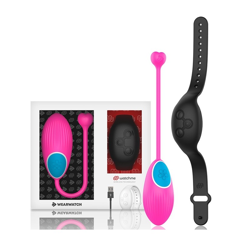 Oeuf vibrant sans fil Egg Watch 7.5 x 3.5cm Rose