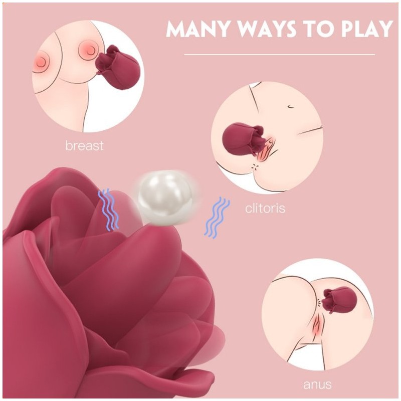Accessoire Anulingus Rose Pro 4 - 9 Vibrations