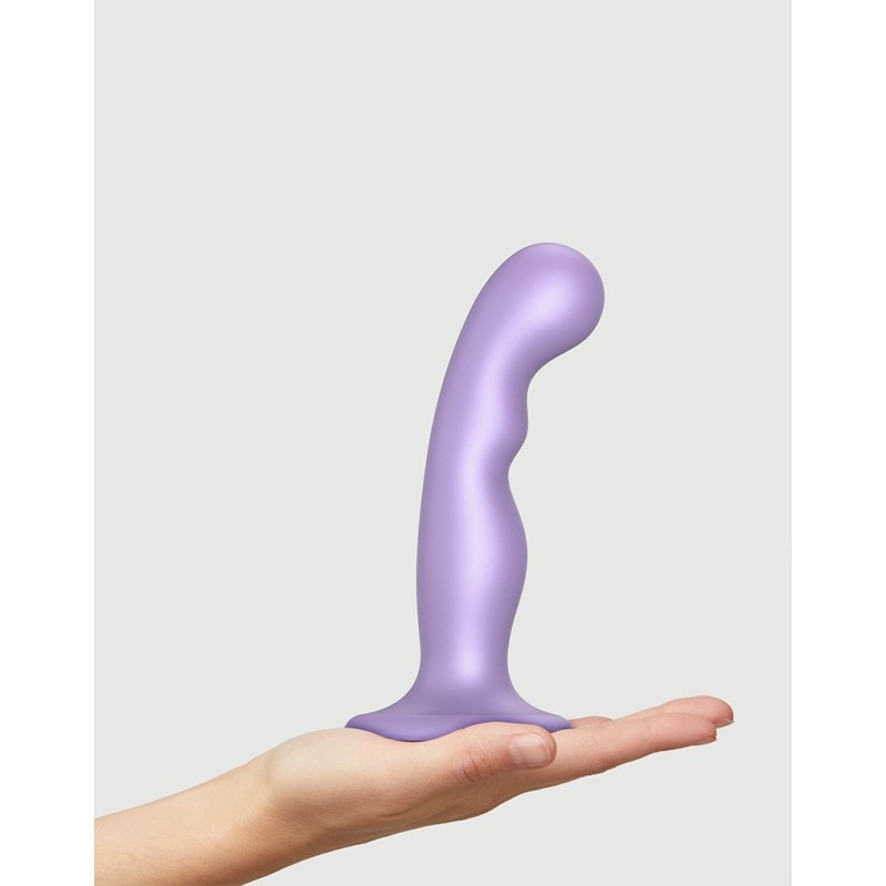 Dildo & Plug P&G - Lilas Métallisé - 16,5 x 4 cm - Strap On Me