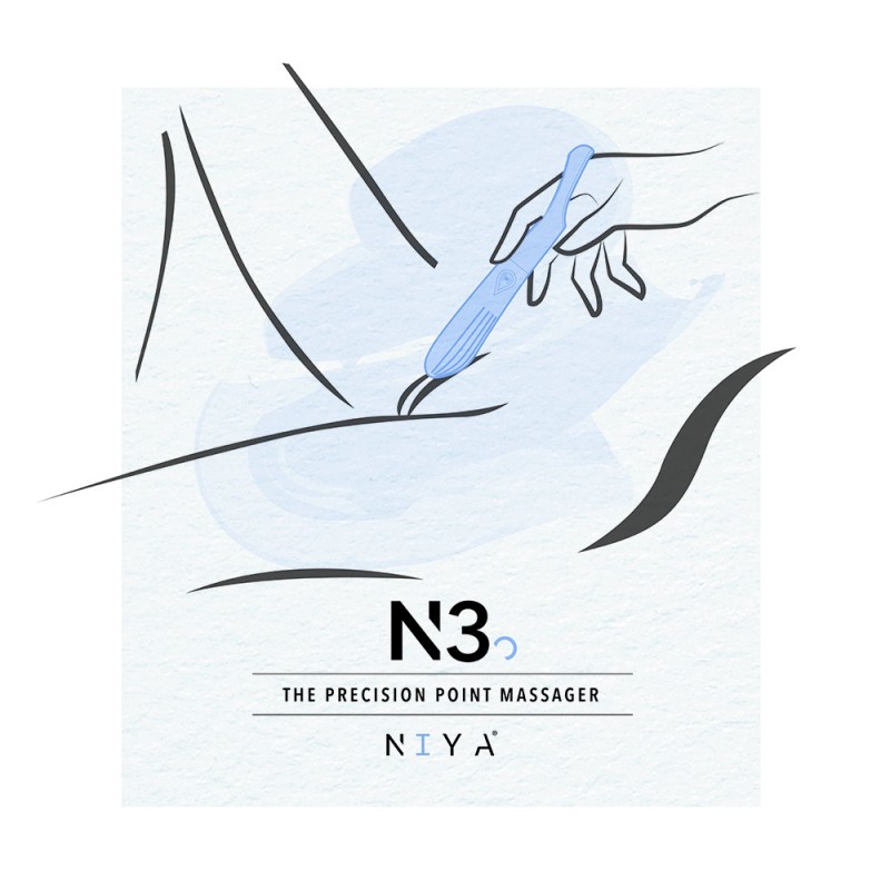 demo Vibromasseur Doigt Unisexe - Bleu Clair - NIYA 3 - NIYA