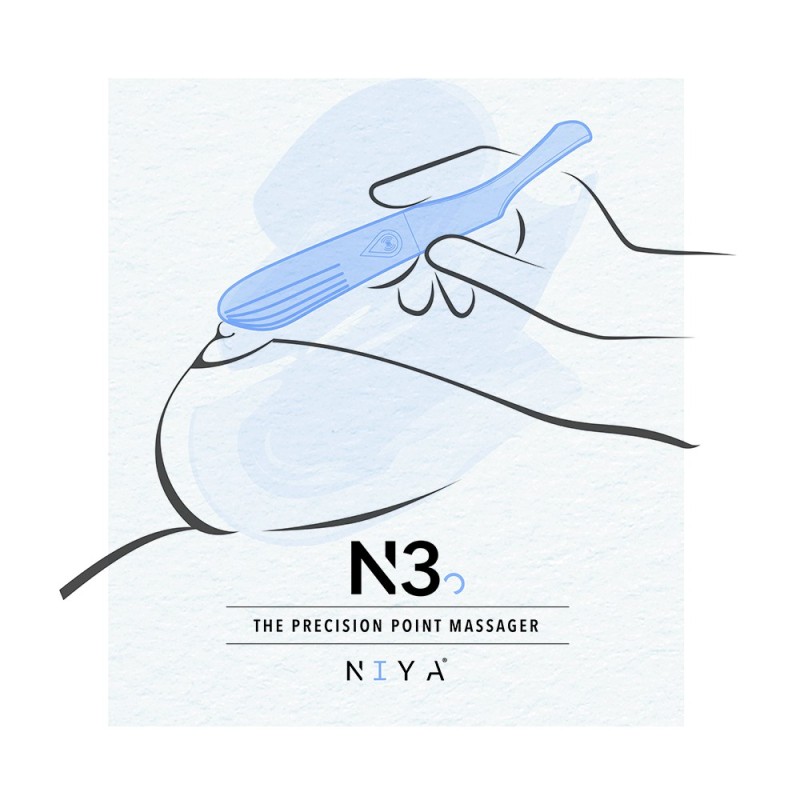démo Vibromasseur Doigt Unisexe - Bleu Clair - NIYA 3 - NIYA