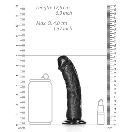 Gode Réaliste - Little Curved 15.5 x 4cm Noir - RealRock
