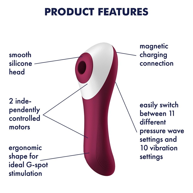 Mode d'emploi Stimulateur de clitoris - DUAL CRUSH 16cm - Satisfyer