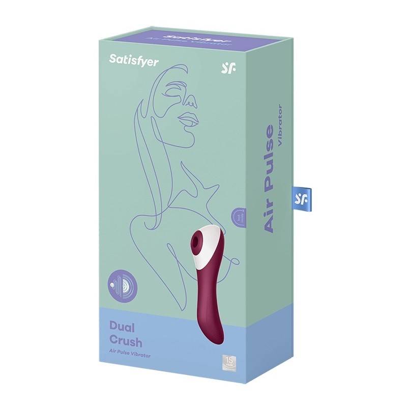 Emballage Stimulateur de clitoris - DUAL CRUSH 16cm - Satisfyer