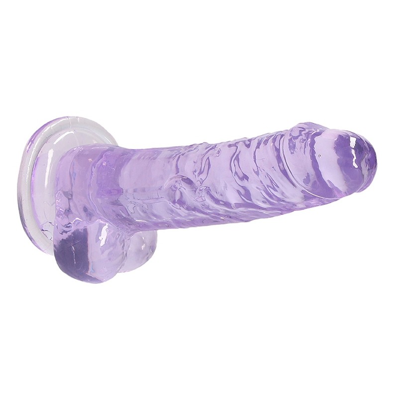 Gode Crystal Clear 14 x 3.5cm - Real Rock By Crystal - Violet