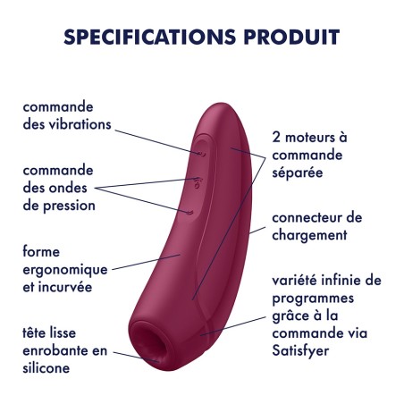 Stimulateur de clitoris CURVY 1+ Rose - SATISFYER