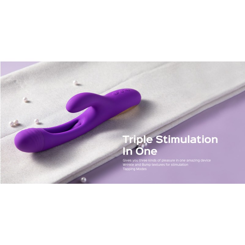 Vibromasseur Rabit Tapoteur Point G - Bora - Honey Playbox