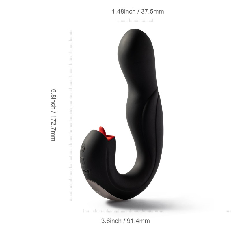 Stimulateur de point G et lécheur de clitoris rotatif Télécommandé