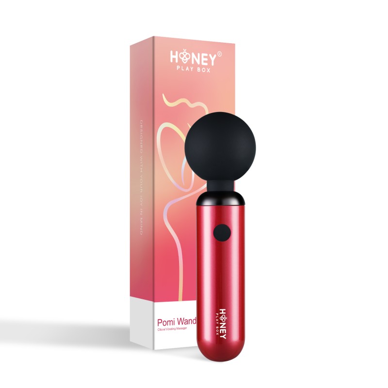 Mini Vibromasseur Puissant - Pomi Wand - Rouge