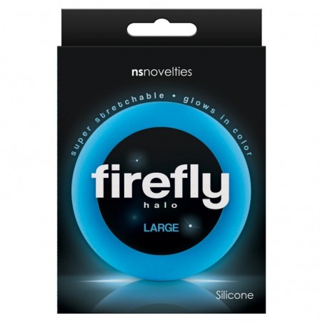 Cockring Fluo Bleu - Diamètre 30 mm - Firefly