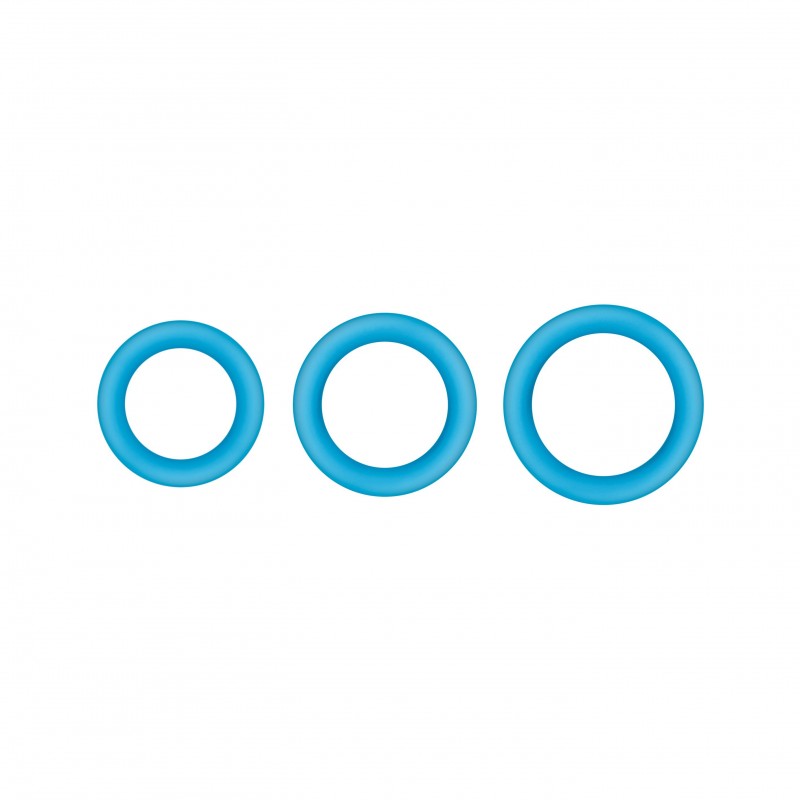 Cockring Fluo Firefly Bleu - Diamètre 30 mm